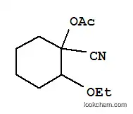 시클로 헥산 카르보니 트릴, 1- (아세틸 옥시) -2-에 톡시-(9CI)