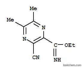 피라진카르복스이미드산, 3-시아노-5,6-디메틸-, 에틸 에스테르(9CI)
