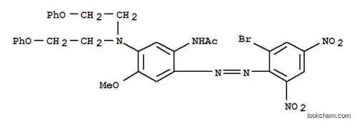 N-[5-[ビス(2-フェノキシエチル)アミノ]-2-[(2-ブロモ-4,6-ジニトロフェニル)アゾ]-4-メトキシフェニル]アセトアミド