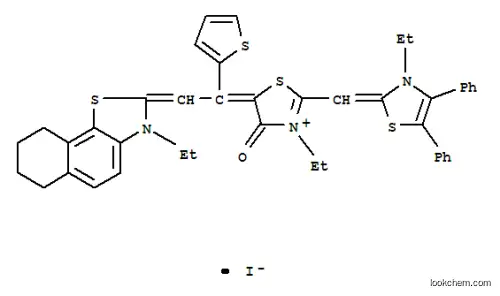 3-エチル-2-[(3-エチル-4,5-ジフェニルチアゾール-2(3H)-イリデン)メチル]-5-[2-[(3-エチル-6,7,8,9-テトラヒドロナフト[2,1-d]チアゾール)-2(3H)-イリデン]-1-(2-チエニル)エチリデン]-4,5-ジヒドロ-4-オキソチアゾール-3-イウム?ヨージド
