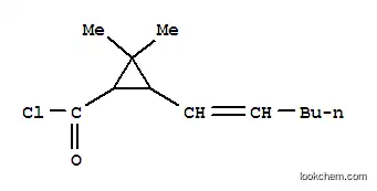 시클로프로판카르보닐 클로라이드, 3-(1-헥세닐)-2,2-디메틸-(9CI)