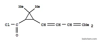 시클로프로판카르보닐 클로라이드, 2,2-디메틸-3-(4-메틸-1,3-펜타디에닐)-(9CI)