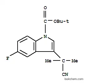 1H-인돌-1-카르복실산, 3-(1-시아노-1-메틸에틸)-5-플루오로-, 1,1-디메틸에틸 에스테르