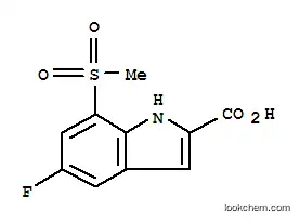 5- 플루오로 -7- (메틸 설 포닐) -1H- 인돌 -2- 카복실 리카 시드