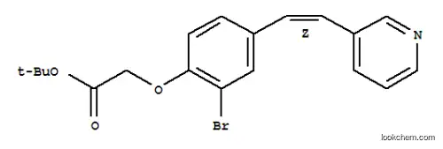 Z-[2-브로모-4-(2-피리딘-3-일-비닐)-페녹시]-아세트산 tert-부틸 에스테르
