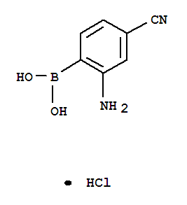 (2-AMINO-4-CYANO)BENZENEBORONICACID,HYDROCHLORIDE