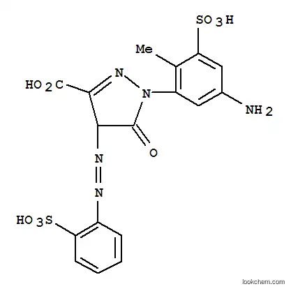 1-(5-アミノ-2-メチル-3-スルホフェニル)-4,5-ジヒドロ-5-オキソ-4-[(2-スルホフェニル)アゾ]-1H-ピラゾール-3-カルボン酸