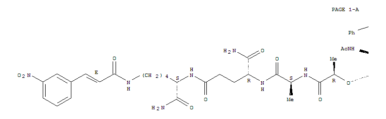 Ac-α-benzyl-muramyl-Ala-D-Glu(Lys(trans-(3-nitrocinnamoyl))-NH2)-NH2