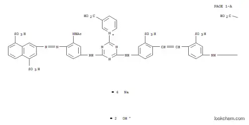 피리디늄, 1,1'-[1,2-에텐디일비스[(3-술포-4,1-페닐렌) 이미노 [6-[[3-(아세틸아미노)-4-[(4,8-디술포-2-나프탈레닐) )아조]페닐]아미노]-1,3,5-트리아진-4,2-디일]]]비스[3-카르복시-, 이수산화물, 육나트륨염