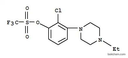 메탄술폰산, 1,1,1-트리플루오로-, 2-클로로-3-(4-에틸-1-피페라지닐)페닐 에스테르