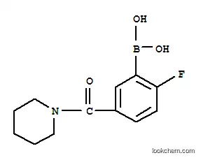 2-플루오로-5-(피페리딘-1-카르보닐)벤젠붕소산