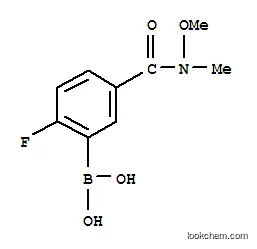 2-플루오로-5-(메톡시(메틸)카바모일)페닐붕소산