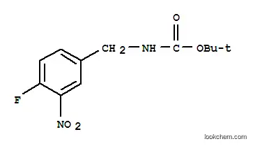 (4-FLUORO-3-NITRO-BENZYL)-카르밤산 TERT-부틸 에스테르