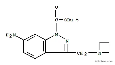 6-AMINO-3-AZETIDIN-1-YLMETHYL-INDAZOLE-1-CARBOXYLIC ACID TERT-부틸 에스테르