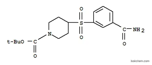 4-(3-카바모일-벤젠설포닐)-피페리딘-1-카복실산 tert-부틸 에스테르