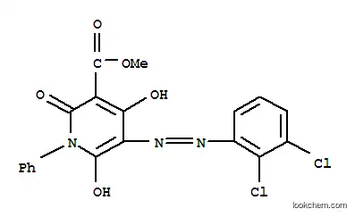 3-피리딘카르복실산, 5-[(2,3-디클로로페닐)아조]-1,2-디히드로-4,6-디히드록시-2-옥소-1-페닐-, 메틸 에스테르(9CI)