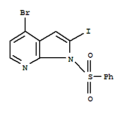 4-bromo-2-iodo-1-(phenylsulfonyl)-1h-pyrrolo[2,3-b]pyridine