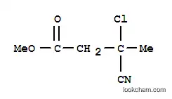부티르산, 3-클로로-3-시아노-, 메틸 에스테르(7CI)