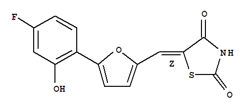 AS-252424;(Z)-5-((5-(4-fluoro-2-hydroxyphenyl)furan-2-yl)methylene)thiazolidine-2,4-dione