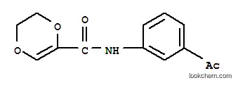 1,4-다이옥신-2-카복사미드, N-(3-아세틸페닐)-5,6-디하이드로-