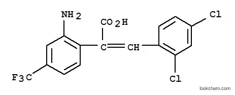 2-アミノ-α-[(2,4-ジクロロフェニル)メチレン]-4-(トリフルオロメチル)ベンゼン酢酸