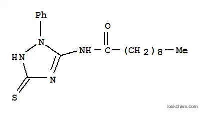 N-[(2,5-ジヒドロ-2-フェニル-5-チオキソ-1H-1,2,4-トリアゾール)-3-イル]デカンアミド