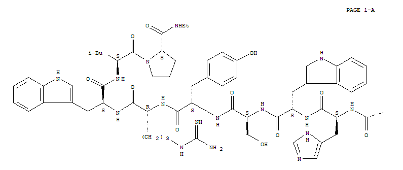 LHRH,Arg(6)-Trp(7)-Leu(8)-N-Et-ProNH2(9)-