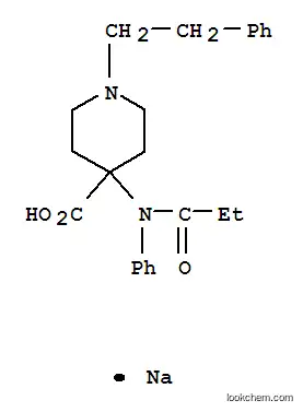 4-피페리딘카르복실산, 4-[(1-옥소프로필)페닐아미노]-1-(2-페닐레틸), 나트륨염