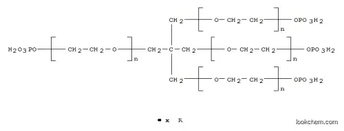 폴리(옥시-1.2-에탄디일), α-히드로-ω-(포스포노옥시)-, 2,2-비스(히드록시메틸)-1,3-프로판디올(4:1) 함유 에테르, 칼륨 염
