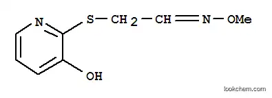 아세트알데히드, [(3-히드록시-2-피리디닐)티오]-, O-메틸옥심 (9CI)