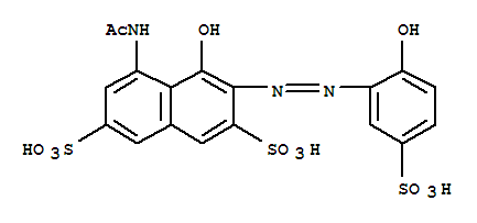 2,7-Naphthalenedisulfonicacid, 5-(acetylamino)-4-hydroxy-3-[2-(2-hydroxy-5-sulfophenyl)diazenyl]-(101708-53-6)
