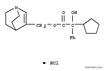 만델릭산, 알파-CYCLOPENTYL-, (1-AZABICYCLO(2.2.2)OCT-2-EN-3-YL)M 에틸 에스테