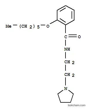 o-(ヘキシルオキシ)-N-[2-(1-ピロリジニル)エチル]ベンズアミド