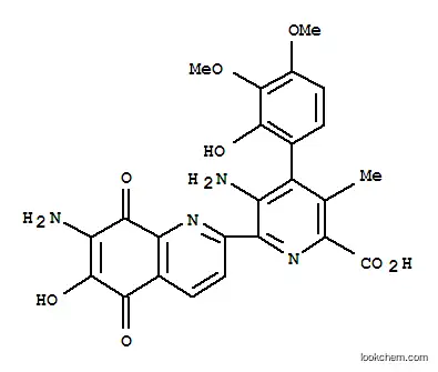 5-アミノ-6-(7-アミノ-5,8-ジヒドロ-6-ヒドロキシ-5,8-ジオキソキノリン-2-イル)-4-(2-ヒドロキシ-3,4-ジメトキシフェニル)-3-メチル-2-ピリジンカルボン酸