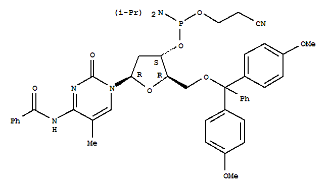 5'-O-(4,4'-DIMETHOXYTRITYL)-5-METHYL-N4-BENZOYL-2'-DEOXYCYTIDINE-3'-(2-CYANOETHYL-N,N-DIISOPROPYL)PHOSPHORAMIDITE