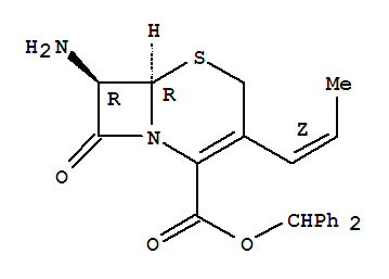 7-Amino-8-oxo-3-(cis-prop-1-enyl)-5-thia-1-azabicyclo[4.2.0]oct-2-ene-2-carboxylicaciddiphenylmethylesterhydrochloride