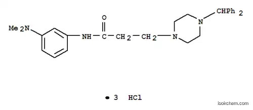 1- 피페 라진 프로판 아미드, N- (3- (디메틸 아미노) 페닐) -4- (디 페닐 메틸)-, 염산염, 수화물 (2 : 6 : 1)