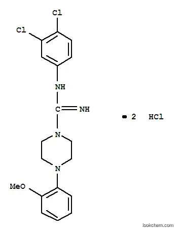 1-피페라진카르복시이미드아미드, N-(3,4-디클로로페닐)-4-(2-메톡시페닐)-, 디히드로클로라이드