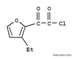 2-푸란아세틸 클로라이드, 3-에틸-알파-옥소-(9CI)
