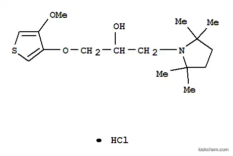 1-피롤리딘에탄올, 알파-(((4-메톡시-3-티에닐)옥시)메틸)-2,2,5,5-테트라메틸-, 염산염