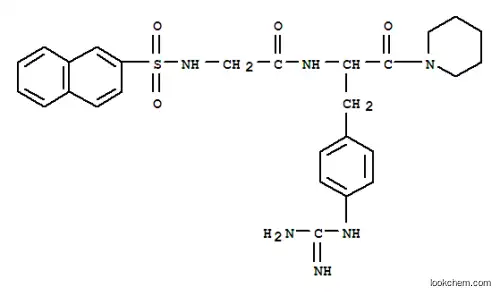 N-알파-(2-나프틸설포닐글리실)-4-구아니디노페닐알라닌피페리디드