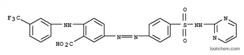 벤조산, 5-[[4-[(2-피리미디닐아미노)술포닐]페닐]아조]-2-[[3-(트리플루오로메틸)페닐]아미노]-(9Cl)