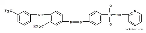 벤조산, 5-[[4-[(2-피리디닐아미노)술포닐]페닐]아조]-2-[[3-(트리플루오로메틸)페닐]아미노]-(9CI)