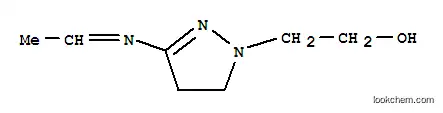 1H-피라졸-1-에탄올, 3-(에틸리덴아미노)-4,5-디하이드로-
