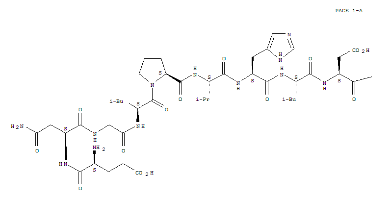 L-Proline,L-α-glutamyl-L-asparaginylglycyl-L-leucyl-L-prolyl-L-valyl-L-histidyl-L-leucyl-L-α-aspartyl-L-glutaminyl-L-seryl-L-isoleucyl-L-phenylalanyl-L-arginyl-L-arginyl-