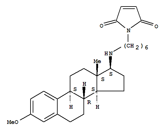 U73122;1-(6-((8R,9S,13S,14S,17S)-3-methoxy-13-methyl-7,8,9,11,12,13,14,15,16,17-decahydro-6H-cyclopenta[a]phenanthren-17-ylamino)hexyl)-1H-pyrrole-2,5-dione
