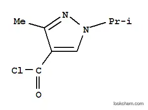 1H-피라졸-4-카르보닐 클로라이드, 3-메틸-1-(1-메틸에틸)-(9CI)