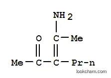 2-헥사논, 3-(1-아미노에틸리덴)-(9CI)