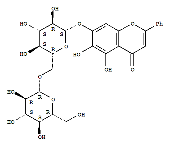 OroxinB;Baicalein-7-O-diglucoside;Baicalein-7-O-gentiobioside