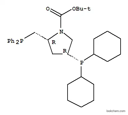 (2R,4R)-N-TERT-BUTOXYCARBONYL-4-(DICYCLOHEXYLPHOSPHINO)-2-[(DIPHENYLPHOSPHINO)메틸]피롤리딘